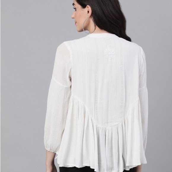 Rachel Zoe white top size medium - Picture 2 of 16